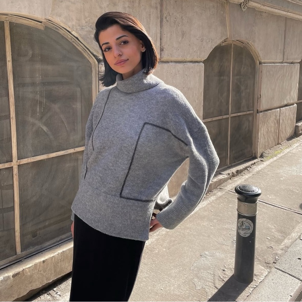 Zara Gray Turtle Neck Sweater